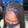 Large Ponytail Feeding Braids