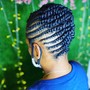 Basic Cornrows/plaits for MEN