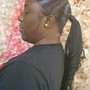 Traditional sew in/ with leave out