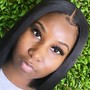 Traditional sew in/ with leave out