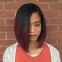 Traditional Full Sew In and Style with hair Already Shampooed