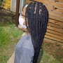 Med/Small knotless Braid