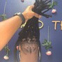 Small knotless Goddess Braids