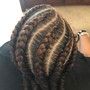 Cornrows ( no hair added )