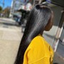 Weave with closure