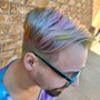 All Over Color on Barber Style Cuts