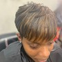 Quick Weave pixie cut