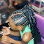 Kid Braided Ponytail with or without weave