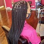 Knotless box braids medium