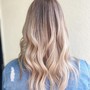 Women's Haircut with style and curls