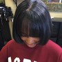 Short cut and styled (cut included)