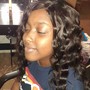 Half up Half down quick weave