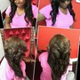 kinky/ natural long hair flatiron