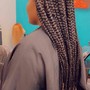 Braided ponytail/ small braids