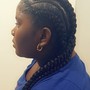 Natural hair Cornrows