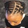 Kids (5-12) Retwist and 6 or more braids