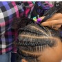 Cornrows Feed-In Ponytail