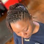 Crochet Loc Petal Bun