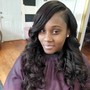 Takeout  sewin Extensions  & wash natural hair