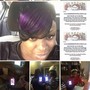 Perm, All Over Color, Deep Conditioning Treatment, Transitioning Cut, Feathering, Travel Fee, Style, Women's Cut