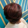 Shampoo style on relax hair