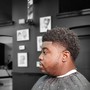 Afro tempfade & full beard trim