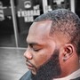 Afro tempfade & full beard trim