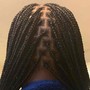 Small Knotless Box Braids