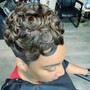 Style hairCut w/relaxer touch up