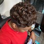 updo on natural hair