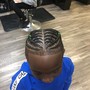 Hair Added to kids braids