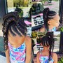 Braid ponytail 7 - 12 feed-in braids