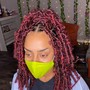 Invisible locs Bob length