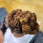 Bantu Knots/Halo Braid