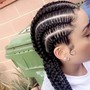 2 Braids on Natural Hair