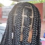 4 Braids on Natural Hair