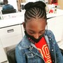 Kid's twist in back/braids in front