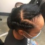 Girl get all them edges!Partial Relaxer