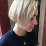 Medium length hair cut