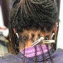 Starter locs with two stand twist medium