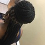 Natural hair box braids