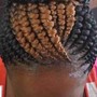 Knotless braid