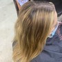 Base Color with haircut and blowdry