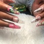 Fill w/ gel , art (2 nails) ($50 and up)