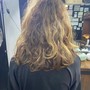 Women's Haircut with style and curls