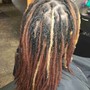 interlocing dreads (starting at ear length)