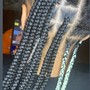 Sm/med knotless plaits