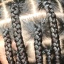 Gypsy braids ( boho knotless with human hair)