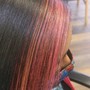 Partial Relaxer Retouch, Shampoo and Style (pixie cut only)