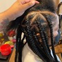 Large KNOTLESS Braids (6 or less rows of braids)